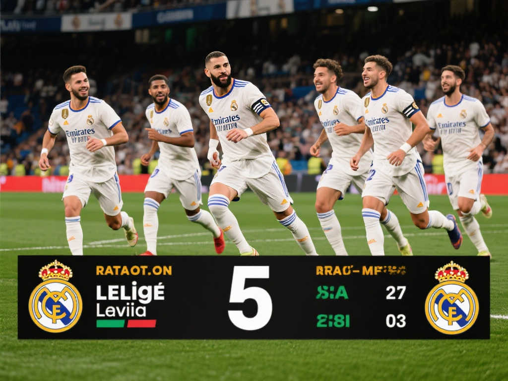 西甲最新积分榜：皇马五连胜独领风骚